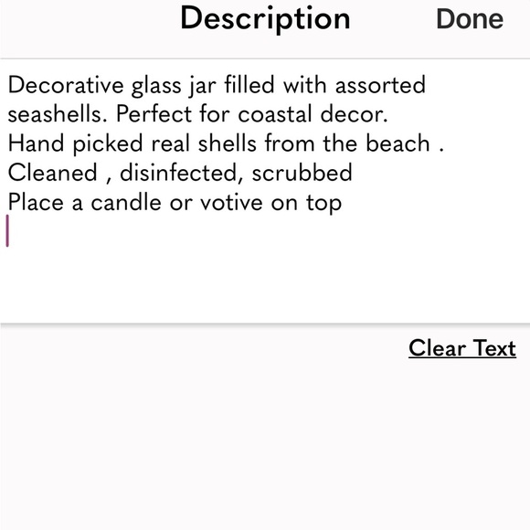 Glass Jar with Seashells Topped-with candle holder - Picture 6 of 6